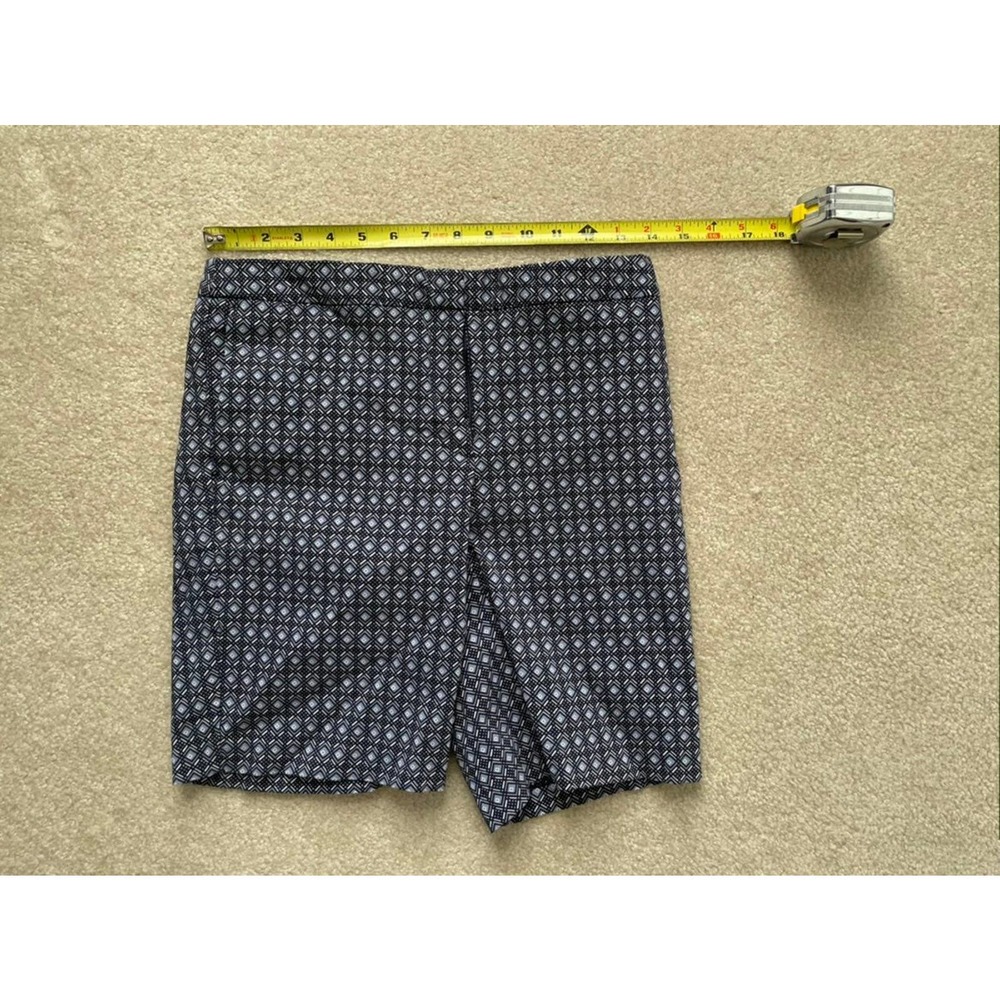 WOMEN Shorts Mario Serrani Blue Pattern Sz 4